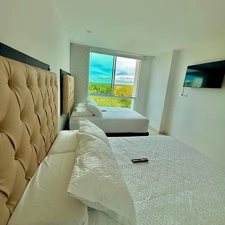 Apartamento De Lujo Con Vista Al Mar En Karibana Cartagena