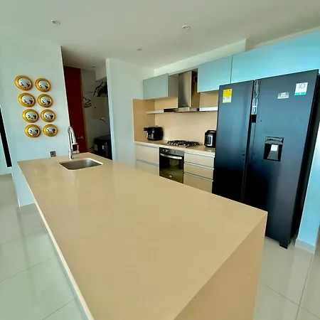 Apartamento De Lujo Con Vista Al Mar En Karibana Cartagena